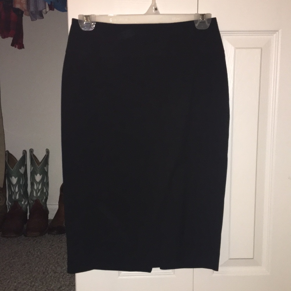 Black pencil skirt